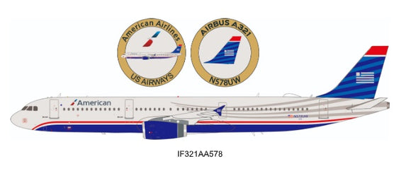 Pre-Order - IF321AA578 - Inflight 1/200 American Airlines Airbus A321-231 