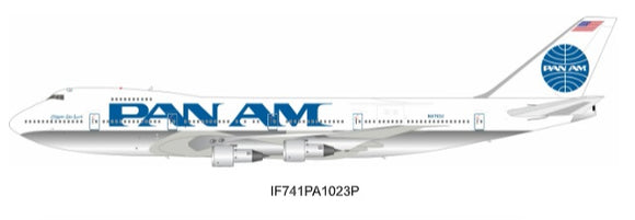 Pre-Order - IF741PA1023P - Inflight 1/200 Pan Am Boeing 747-122(SF) (With Stand) / Polished - N4710U