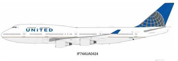 Pre-Order - IF744UA0424 - United Airlines Boeing 747-422ER (With Stand) - N107UA