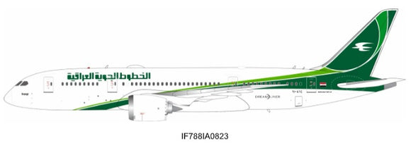Pre-Order - IF788IA0823 - Inflight 1/200 Iraqi Airways Boeing 787-8 Dreamliner (With Stand) - YI-ATC