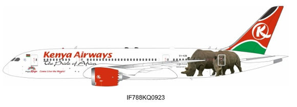 Pre-Order - IF788KQ0923 - Inflight 1/200 Kenya Airways Boeing 787-8 Dreamliner (With Stand) - 5Y-KZD