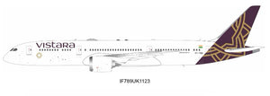 Pre-Order - IF789UK1123 - Inflight 1/200 Vistara Boeing 787-9 Dreamliner (With Stand) - VT-TSQ