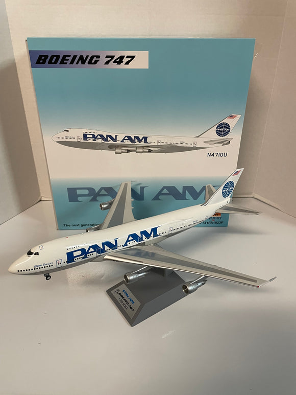 IF741PA1023P - Inflight 1/200 Pan Am Boeing 747-122(SF) (With Stand) / Polished - N4710U