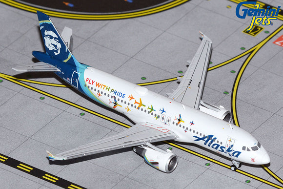 GJASA2042 - Gemini Jets 1/400 Alaska Airbus A320 “Fly With Pride” - N854VA