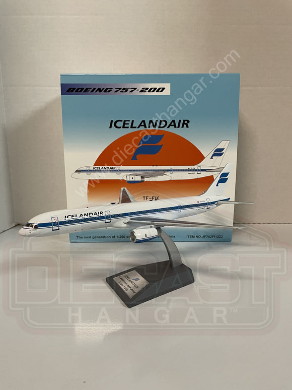 IF752FI1222 - Inflight 1/200 Icelandair Boeing 757-200 (With Stand) - TF-FIK