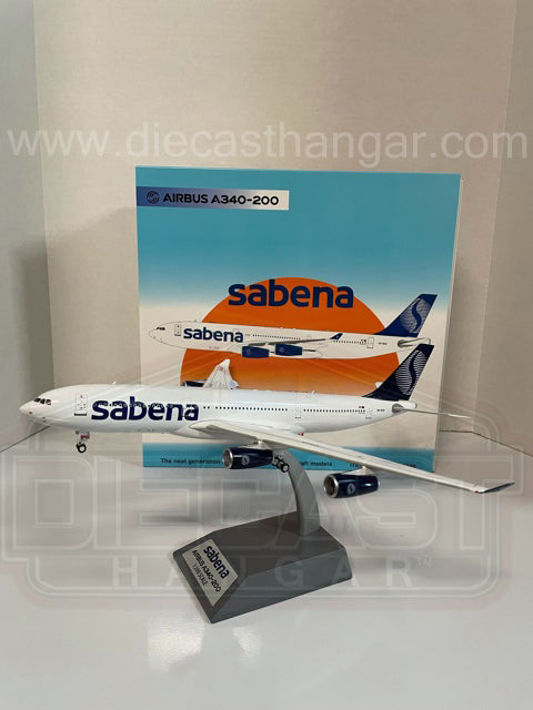 IF342SB0520 - Inflight 200 1/200 Sabena Airlines Airbus A340-200 (With Stand) - OO-SCW