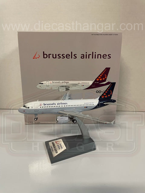 WB-A319-004 - JFOX 1/200 Brussels Airlines Airbus A319-111 (With Stand) - OO-SSS